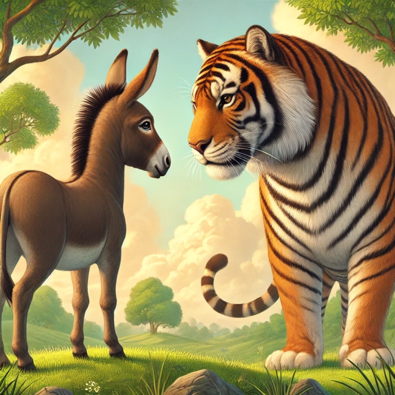 Streite nicht mit einem Esel